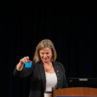 Keynote speaker giving keynote address 1